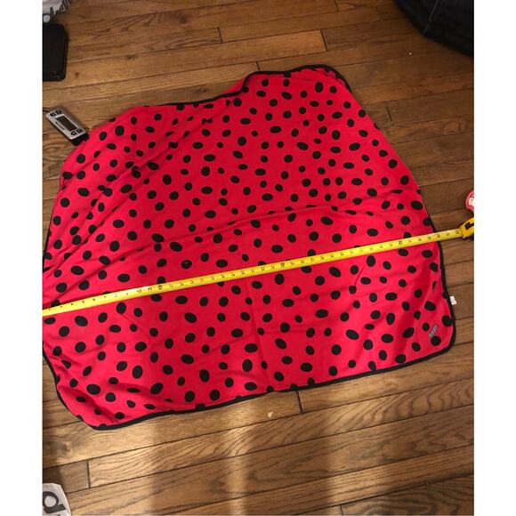 Sozo And Life Is Good Pink Red Ladybug Cotton Blankets - Picture 2 of 5